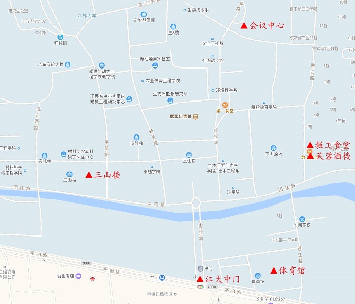 江苏大学校内导引图 网站